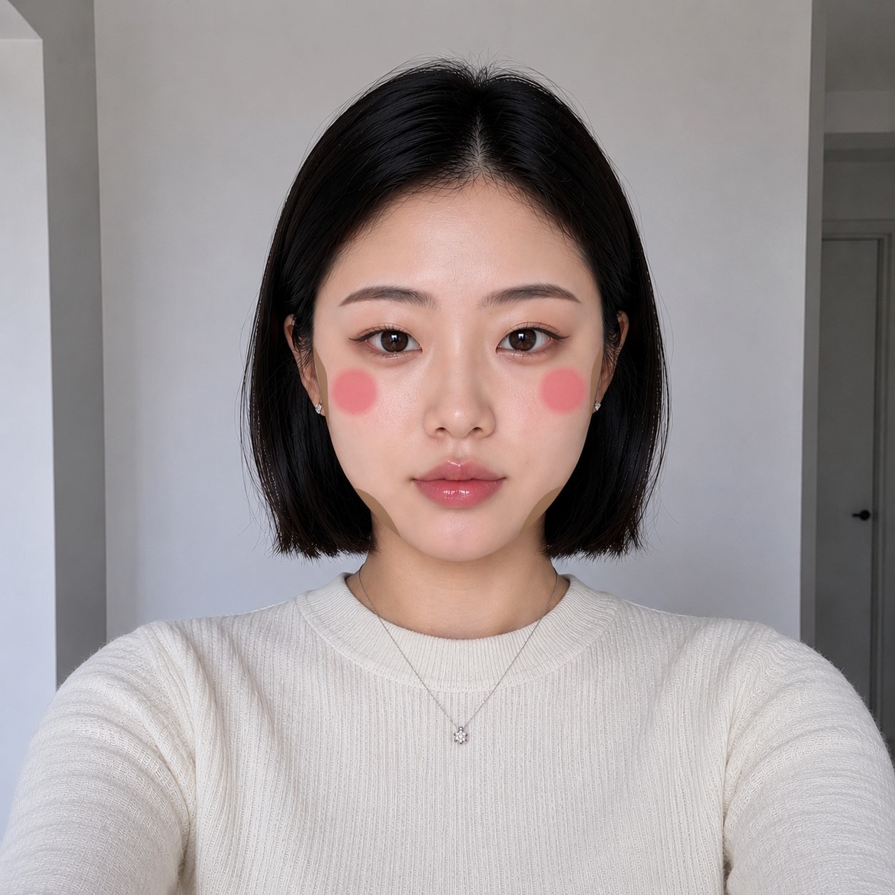 얼굴형 맞춤 셰이딩·블러셔 위치