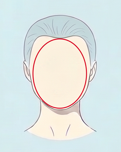달걀형 얼굴형
