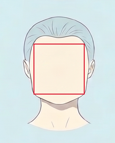 각진형 얼굴형